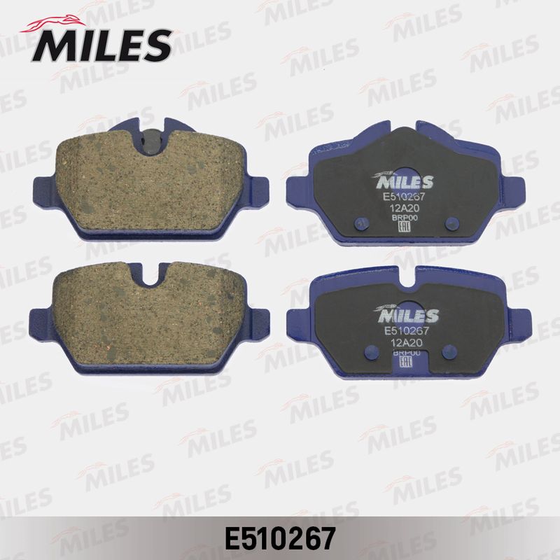 Комплект тормозных колодок, дисковый тормоз MILES E510267