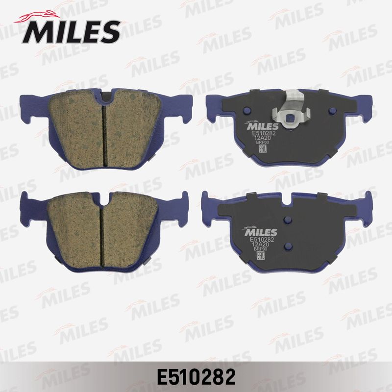 Комплект тормозных колодок, дисковый тормоз MILES E510282