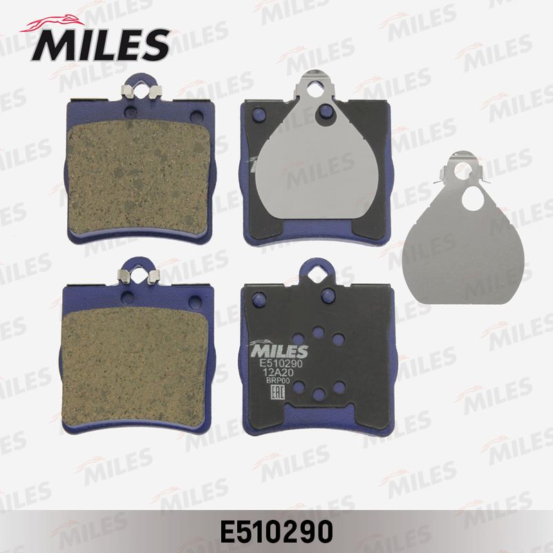 Комплект тормозных колодок, дисковый тормоз MILES E510290