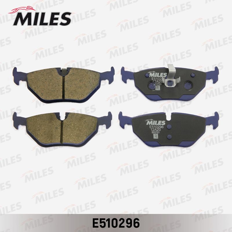 Комплект тормозных колодок, дисковый тормоз MILES E510296