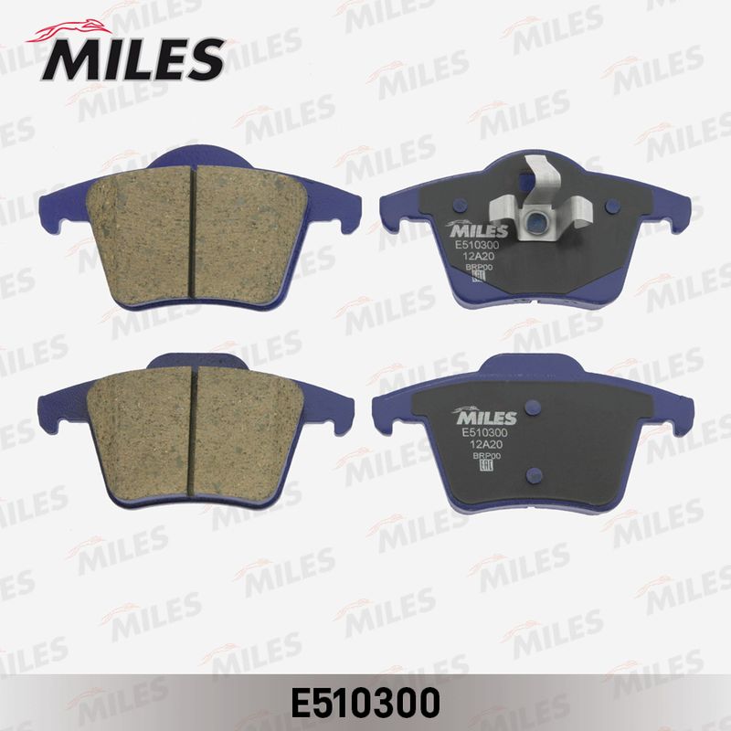Комплект тормозных колодок, дисковый тормоз MILES E510300