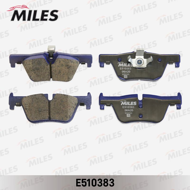 Комплект тормозных колодок, дисковый тормоз MILES E510383