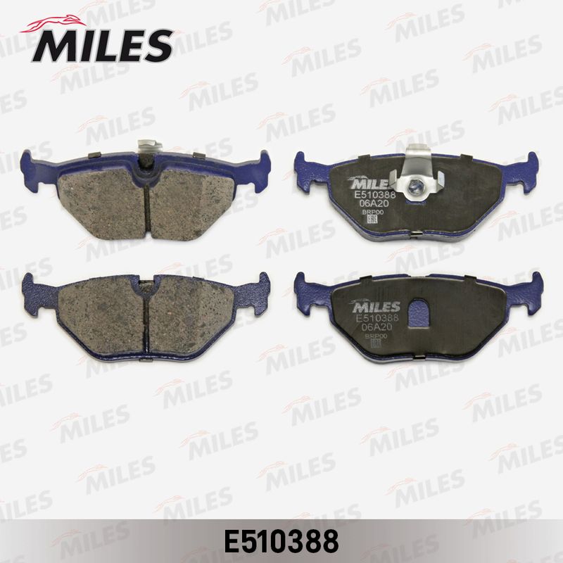 Комплект тормозных колодок, дисковый тормоз MILES E510388