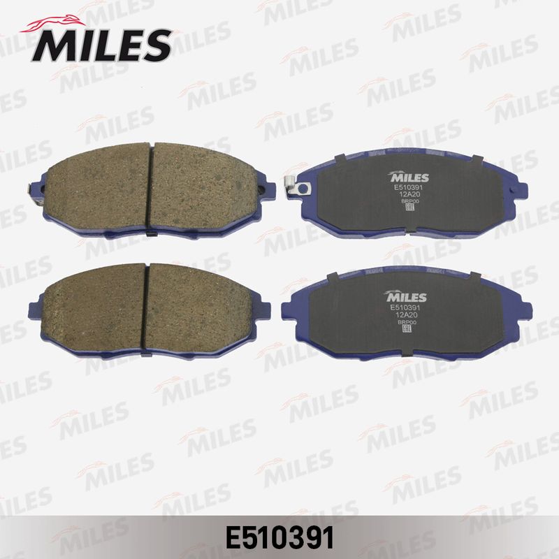 Комплект тормозных колодок, дисковый тормоз MILES E510391