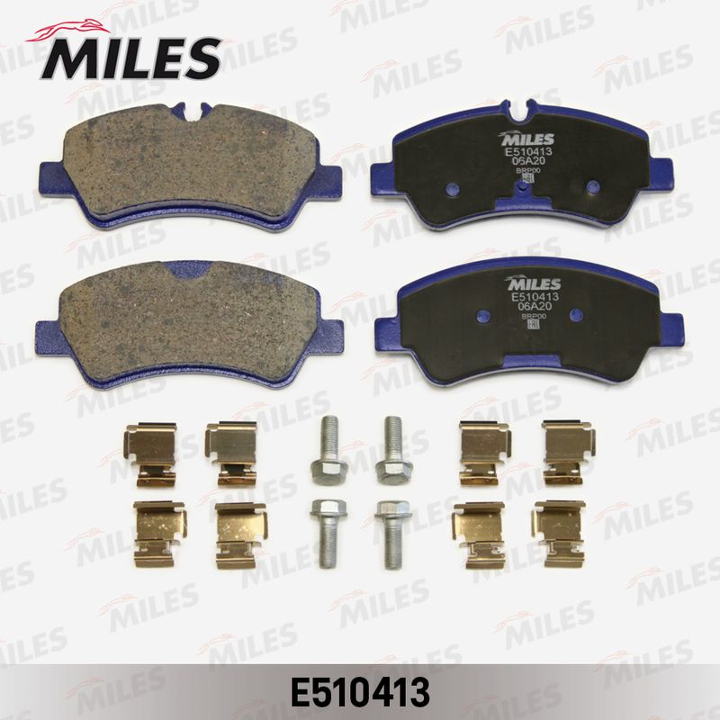 Комплект тормозных колодок, дисковый тормоз MILES E510413