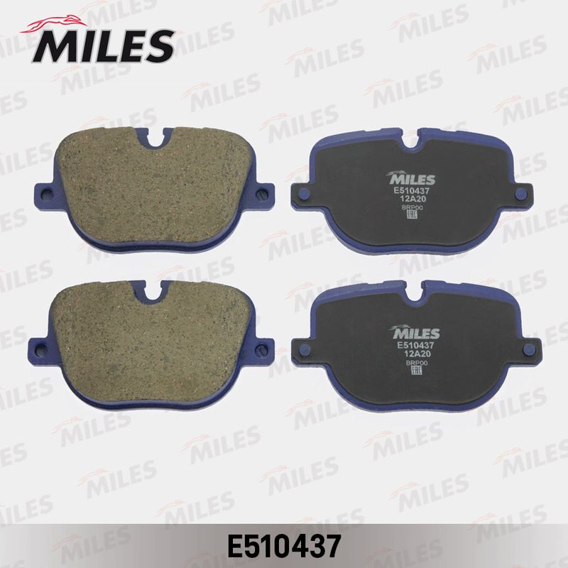 Комплект тормозных колодок, дисковый тормоз MILES E510437
