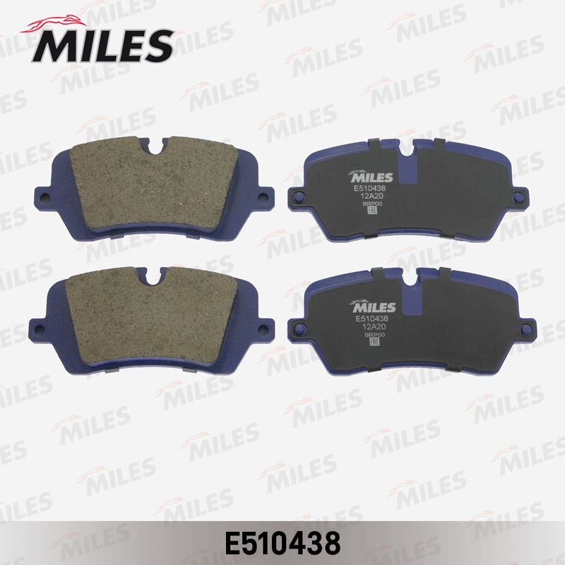 Комплект тормозных колодок, дисковый тормоз MILES E510438