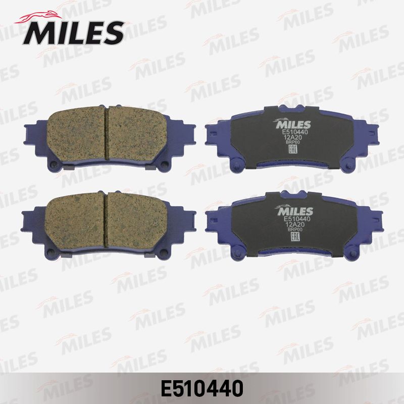 Комплект тормозных колодок, дисковый тормоз MILES E510440