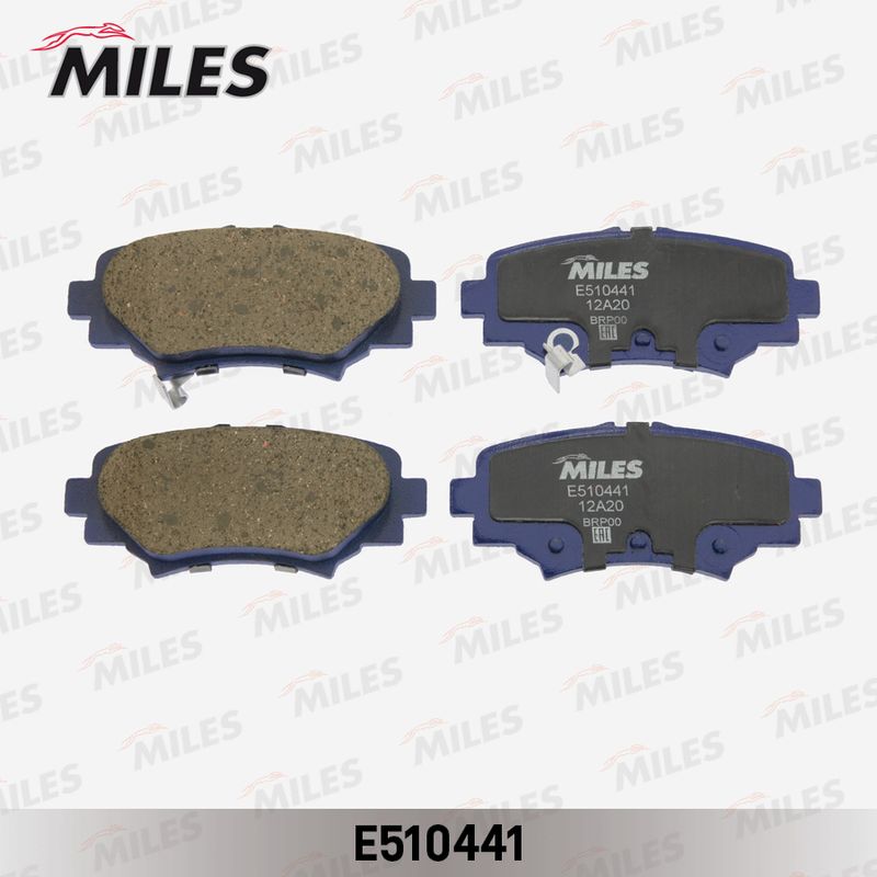 Комплект тормозных колодок, дисковый тормоз MILES E510441