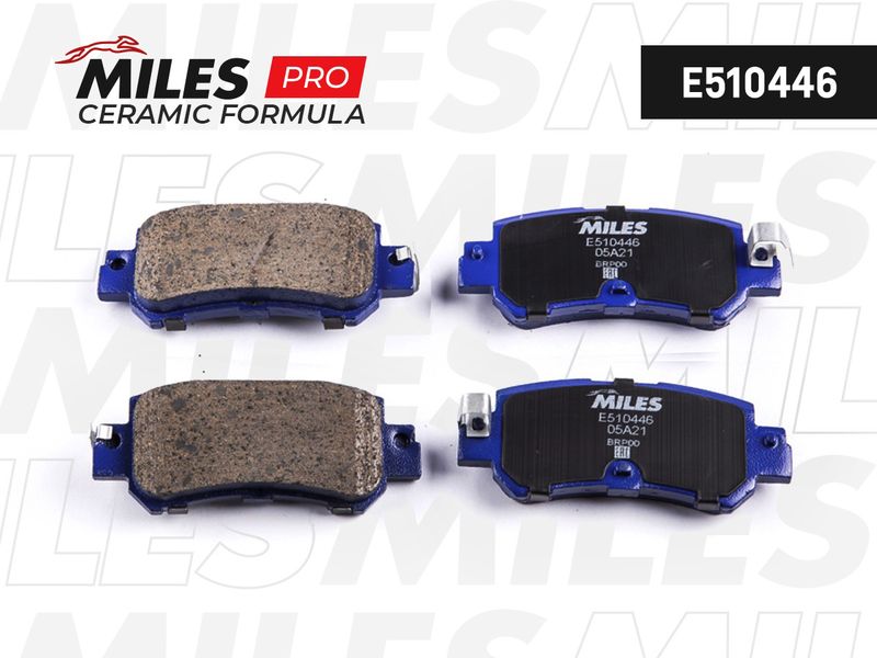 Комплект тормозных колодок, дисковый тормоз MILES E510446