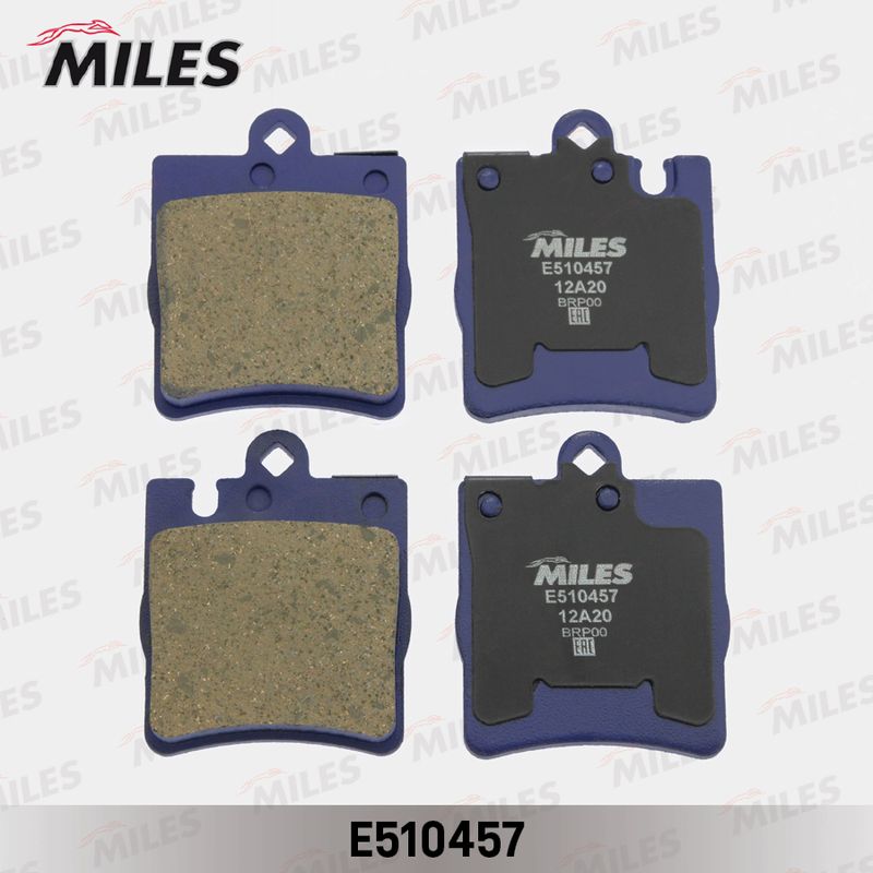 Комплект тормозных колодок, дисковый тормоз MILES E510457