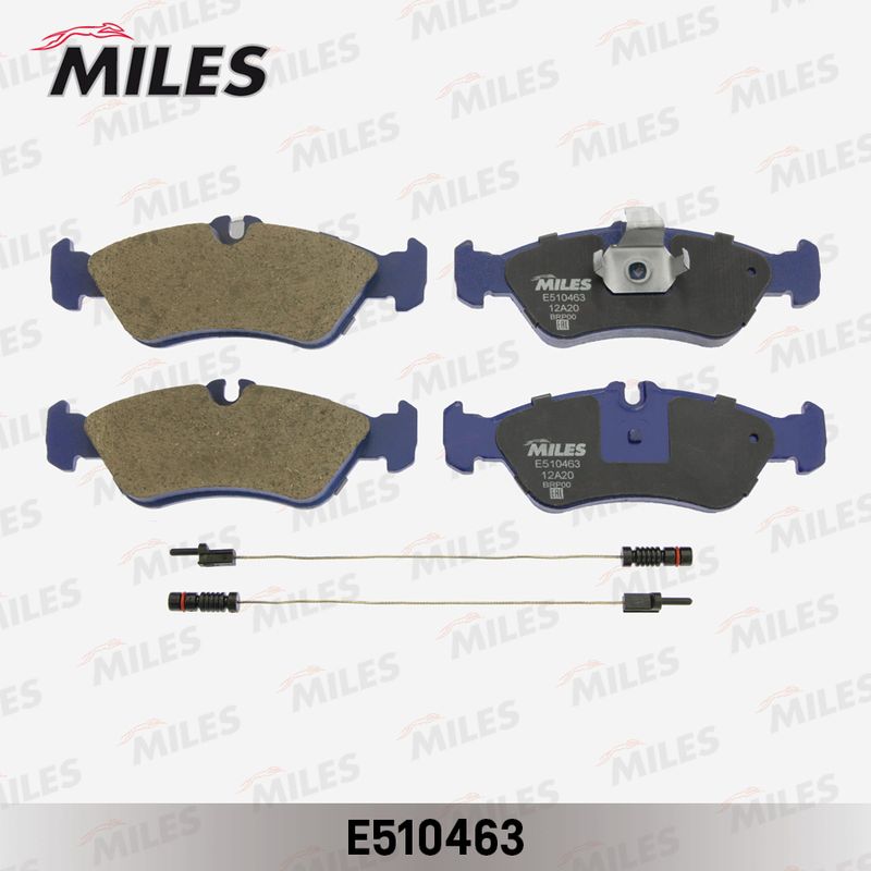 Комплект тормозных колодок, дисковый тормоз MILES E510463