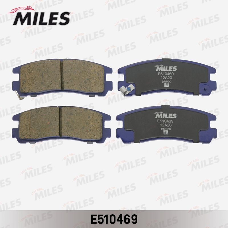 Комплект тормозных колодок, дисковый тормоз MILES E510469