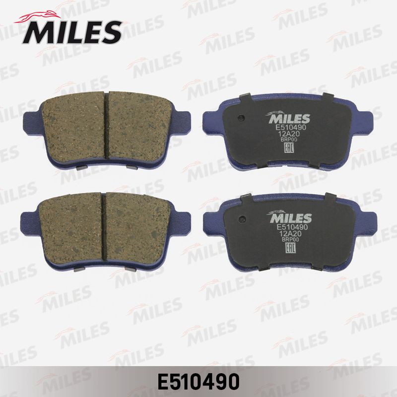 Комплект тормозных колодок, дисковый тормоз MILES E510490