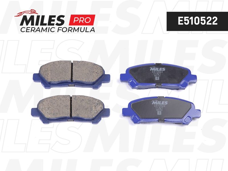 Комплект тормозных колодок, дисковый тормоз MILES E510522