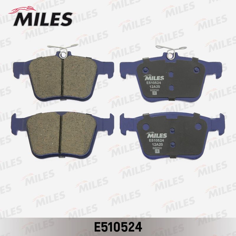 Комплект тормозных колодок, дисковый тормоз MILES E510524