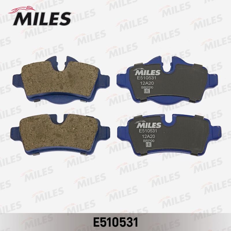 Комплект тормозных колодок, дисковый тормоз MILES E510531