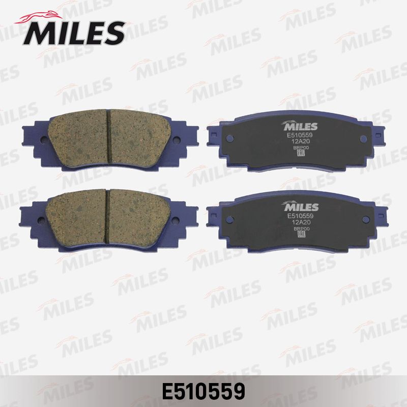 Комплект тормозных колодок, дисковый тормоз MILES E510559