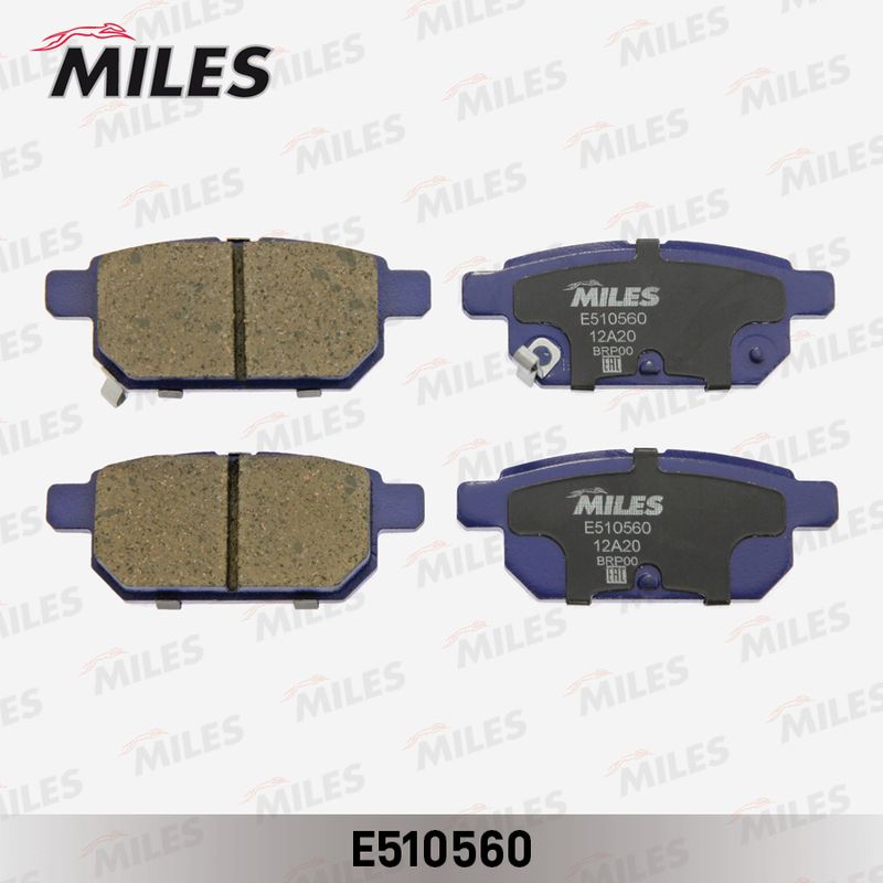 Комплект тормозных колодок, дисковый тормоз MILES E510560