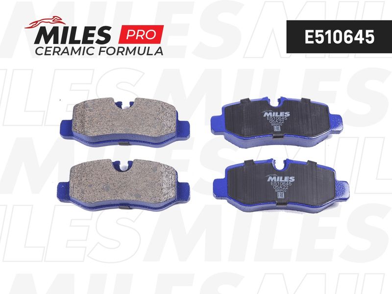 Комплект тормозных колодок, дисковый тормоз MILES E510645