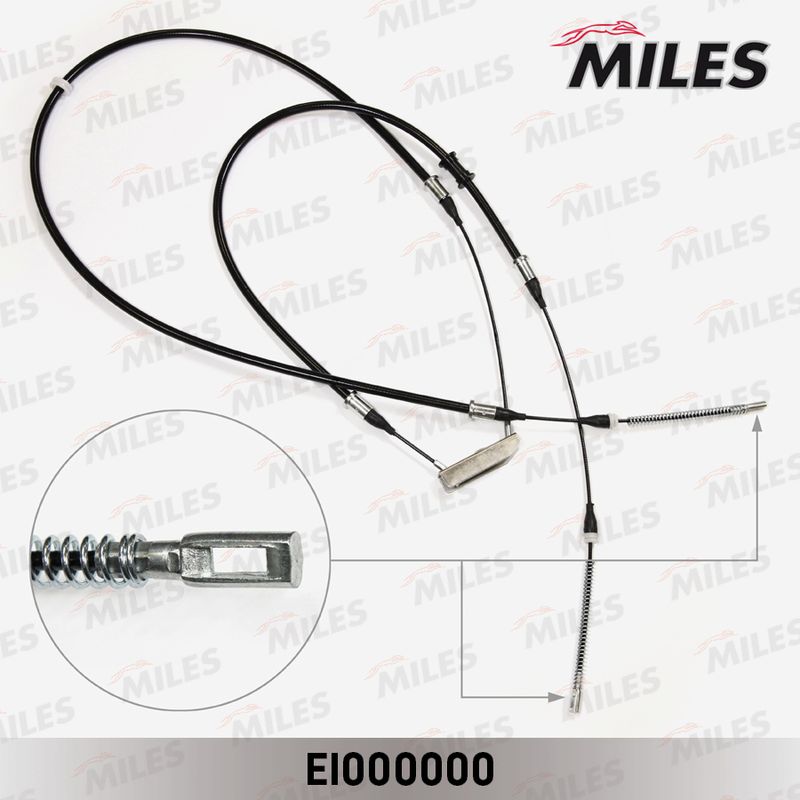 Тросик, cтояночный тормоз MILES EI000000