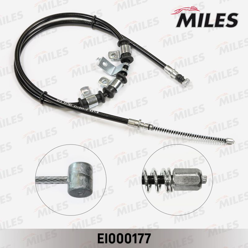 Тросик, cтояночный тормоз MILES EI000177
