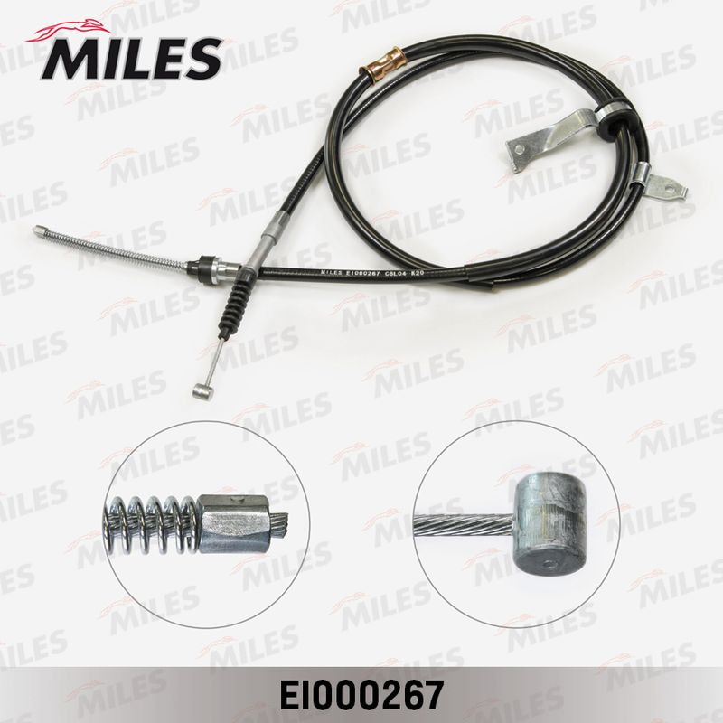 Тросик, cтояночный тормоз MILES EI000267