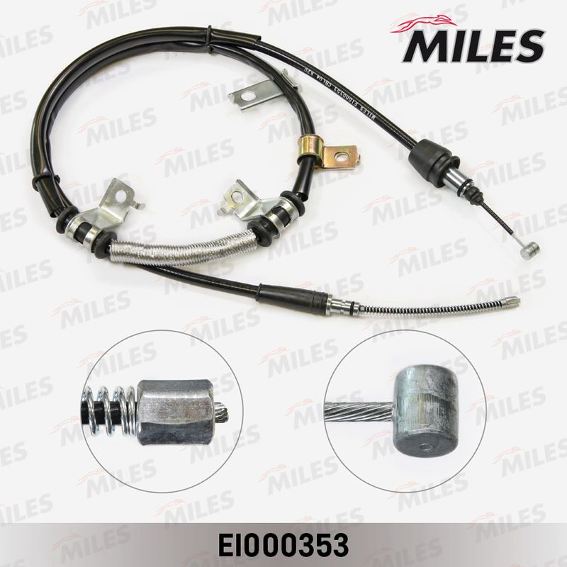 Тросик, cтояночный тормоз MILES EI000353