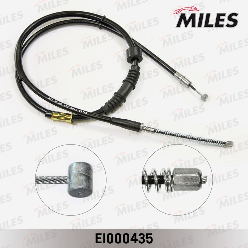 Тросик, cтояночный тормоз MILES EI000435