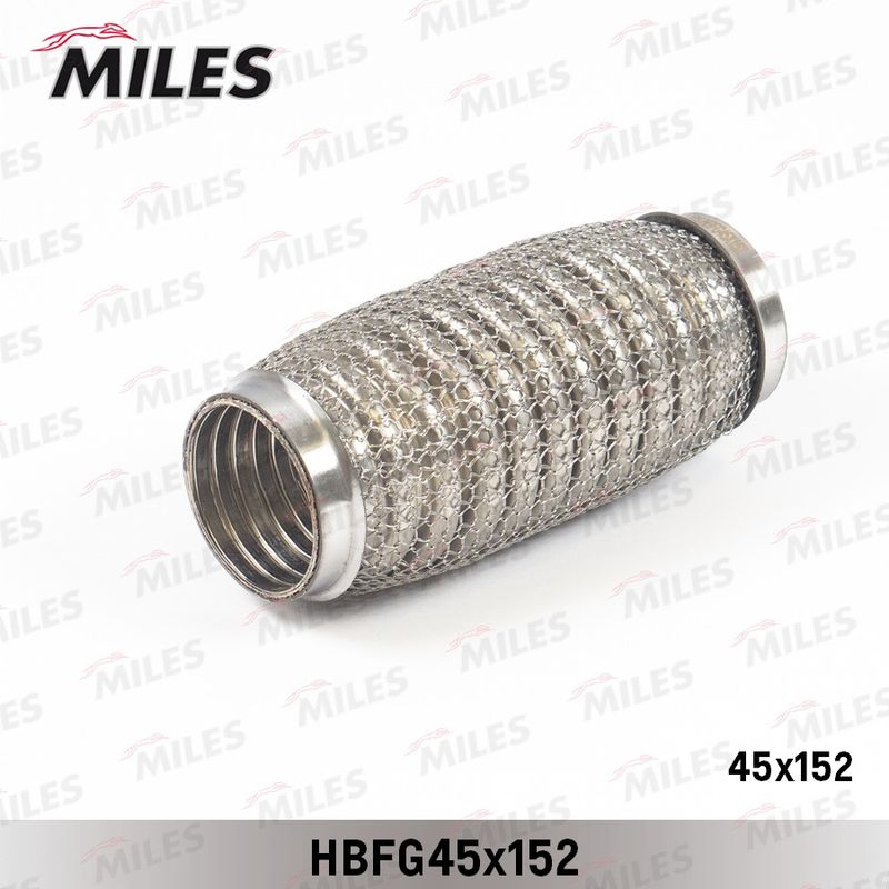 Гофрированная труба, выхлопная система MILES HBFG45X152