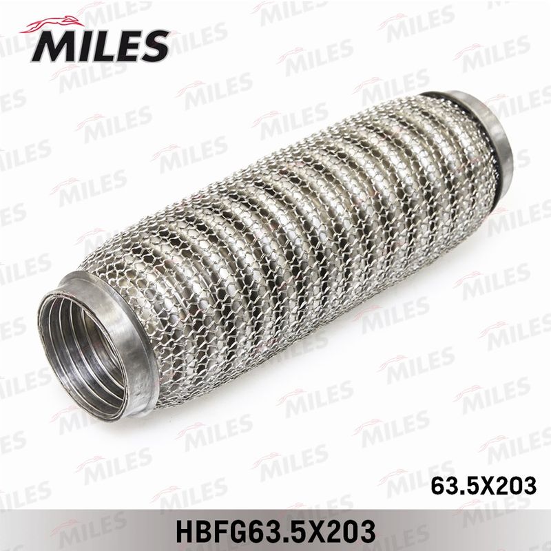Гофрированная труба, выхлопная система MILES HBFG635X203