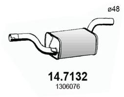 Глушитель выхлопных газов конечный ASSO 147132