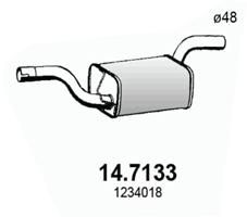 Глушитель выхлопных газов конечный ASSO 147133