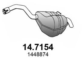 Глушитель выхлопных газов конечный ASSO 147154
