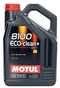 MOTUL 8100 Eco-clean+ 5W-30 5 л. MOTUL 101584