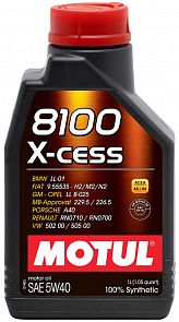 MOTUL 8100 X-cess 5W-40 1 л. MOTUL 102784