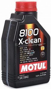 MOTUL 8100 X-clean 5W-40 1 л. MOTUL 102786