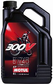 MOTUL 300V 4T Factory Line Road Racing 5W-40 4 л. MOTUL 104115