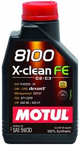 MOTUL 8100 X-clean FE 5W-30 1 л. MOTUL 104775