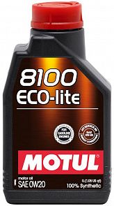 MOTUL 8100 Eco-lite 0W-20 1 л. MOTUL 108534