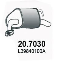 Глушитель выхлопных газов конечный ASSO 207030