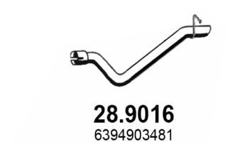 Труба выхлопного газа ASSO 289016