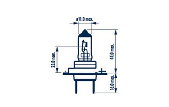 Лампа накаливания, фара дальнего света NARVA 486384000
