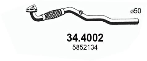 Труба выхлопного газа ASSO 344002