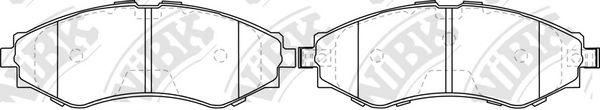 Колодки передн.\ Chevrolet Aveo/Epica/Lacetti/Daewoo Lanos/Leganza/Magnus/Suzuki
 NIBK PN0374