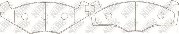 Колодки Торм.пер.
 NIBK PN2121