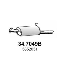 Глушитель выхлопных газов конечный ASSO 347049B