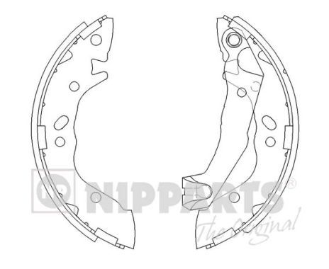 Комплект тормозных колодок NIPPARTS J3500509