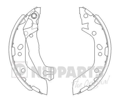 Комплект тормозных колодок NIPPARTS J3500516