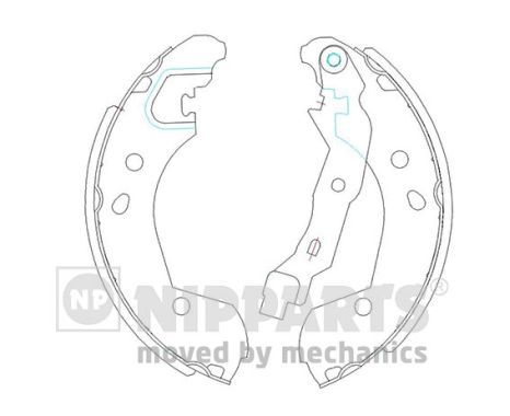 Комплект тормозных колодок NIPPARTS J3501055